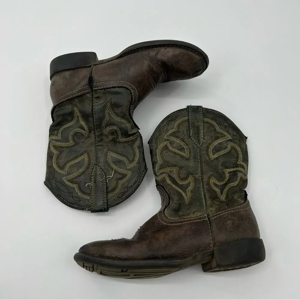 Roper Western Boots Girls Stitching 6” Shaft Brown